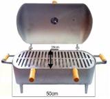 Churrasqueira Bafo Redonda Com Grelha Em Aluminio Fundido - Panelasbrasil