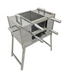 Churrasqueira Ecológica Sem Fumaça Para Apartamento Aço Inox 430 Tamanho Plus 70x40x90 - Play magazine