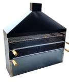 Churrasqueira Espetinho Inox Parede Bancada SEM a Coifa Com 2 Grelhas - Loja virtual lumaqmetal