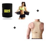 Cinta Abdominal Faixa Medida Abs Afina Colete Postura Coluna - Cosmo
