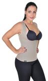 Cinta Emagrecedora feminina Queima Gordura Less Now T-shirt Bege