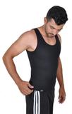 Cinta Emagrecedora MASCULINA Queima Gordura Less Now T-shirt Preta
