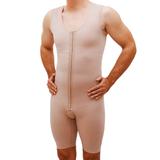 Cinta Modeladora Abdominal Masculina Completa com Pernas e Fecho Frontal Flambé