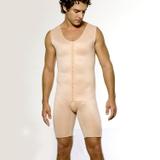 Cinta Modeladora Abdominal Masculina Completa com Pernas e Fecho Frontal Macom