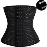 Cinta Modeladora De Cintura Corselet Espartilho PRETA M - Bcs