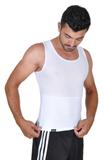 Cinta Slim Modeladora Masculina Less Now Redutora Postural Branca