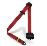 Cinto de Segurança Automático 3 Pontos Retrátil Universal Vermelho Tuning - Dialp