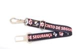 Cinto De Segurança Para Cachorro Nylon 25Mm Preto 35Cm-62Cm - Nica pet