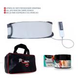 Cinto Vibratório Massageador Abdominal Redutor Medidas Cinta com Bolsa - Fisiopower