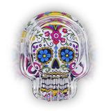 Cinzeiro de Vidro Caveira Mexicana - cores sortidas - Yaay