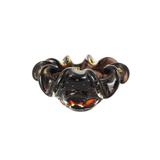 Cinzeiro em cristal murano San Marcos Aspente 15cm marrom - Indefinido