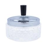 Cinzeiro ornamental vidro losangos peq 11,2x11,2x12cm - Urban