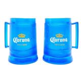 cj. 2 Caneca Chopp Acrilico Gel Congelante Térmica 300ml Corona - Joy