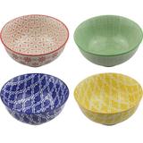 CJ. 4 BOWLS CERÂMICA - 12x6 cm - Btc