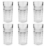 Cj 6 Copos Long Drink De Cristal Santorini 215ml Lyor Transparente