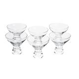 Cj 6 Taças P/Sorvete De Vidro Sodo-Calcico Leda 330Ml - F9-5005 - Rona