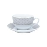Cj 6Pc P Xicara P/Café C/Píres Florido Wolff Super White 90Ml - F9-17282 - Rojemac