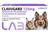 Clavugard 125 mg Antimicrobiano cães e gatos 10 comprimidos - Labgard