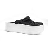Clog estampado feminino bali 1837-102 - boa onda - preto