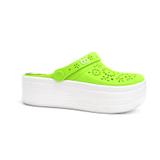 Clog estampado feminino bali 1837-105 - boa onda - verde vibrante