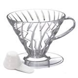 Coador de Café em Acrílico Transparente Hario V60-03