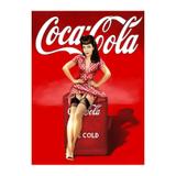 Coca-Cola Pin-Up Polka Dots - poster auto adesivo - Leguts adesivos especiais