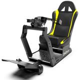 Cockpit Suporte p/ Volantes Simuladores de Corrida VE2 Banco Amarelo. Compatível com Logitech Thrustmaster Fanatec - Extreme simracing