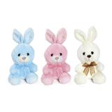 Coelho De Pelúcia Crianças Decoração Páscoa Creme - Cromus