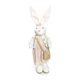 Coelho De Pelúcia Decoração Festa Páscoa Branco - Cromus