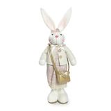 Coelho De Pelúcia Decoração Festa Páscoa Branco - Cromus