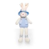 Coelho Decorativo De Pelucia C/ Chapeu Azul - Cromus