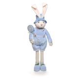 Coelho Decorativo De Pelucia C/ Chapeu Azul - Cromus