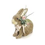 Coelho Médio Decoração Festa Páscoa Natural Rosas - Cromus