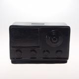 Cofre Decorativo De Rádio Preto - Maisaz