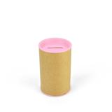 Cofrinho de Papelão com Plástico Rosa Claro - Festabox