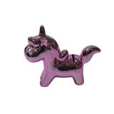 Cofrinho Unicornio Ceramica Decorativo Cromado Rosado - Maisaz