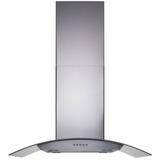 Coifa Cadence Ilha Gourmet Vidro Aço Inox 90cm 110V CFA500