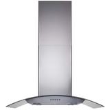 Coifa Cadence Ilha Gourmet Vidro Aço Inox 90cm 110V CFA500