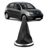 Coifa Câmbio sem Manopla Citroen C3 2003 a 2012 Preto em Napa com Aro Cromado - Auto quality
