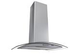 Coifa de Ilha 75cm Vidro Curvo Slim Fogatti Inox - 220V