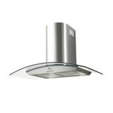 Coifa de Parede 60cm Vidro Curvo Talent Fischer 3 Velocidades