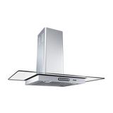 Coifa de Parede 80cm Vidro Reto Duto Slim Fogatti Inox