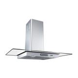 Coifa de Parede 80cm Vidro Reto Duto Slim Fogatti Inox