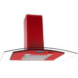 Coifa de Parede 90cm Vidro Curvo Slim Nardelli Red
