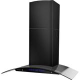 Coifa de Parede Cadence Curvature Black 90cm Touch