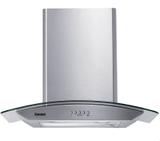 Coifa de Parede Consul 60 cm Inox 4 bocas com design em vidro e aviso lavar filtro