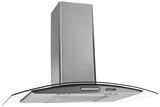 Coifa de Parede Depurador Vidro Curvo Inox 75cm 110v Fogatti
