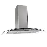 Coifa de Parede Duto Slim Nardelli Vidro Curvo Inox 75cm 220V CVC75 50011015