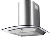Coifa de Parede Fischer 60cm 4 Bocas - com Vidro Curvo Inox 3 Velocidades Talent CFT060