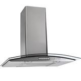 Coifa de Parede Fogatti 60cm em Vidro Curvo Slim Inox 110V